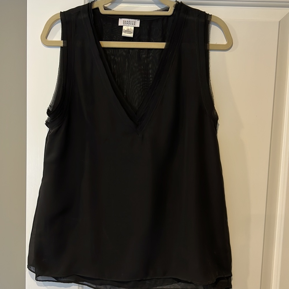 Barney’s Double Layer Chiffon Tank